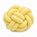 Knotenkissen 30 cm Polyester Gelb weich dekorativ