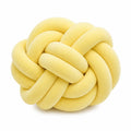 Knotenkissen 30 cm Polyester Gelb weich dekorativ