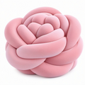 Zierkissen Knoten 30 cm Polyester Rosa dekorativ weich