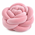 Zierkissen Knoten 30 cm Polyester Rosa dekorativ weich