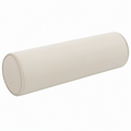 Nackenrolle 20 x 60 cm Stoff Creme - zylindrisch für Sofa und Bett