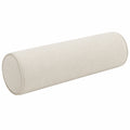 Nackenrolle 20 x 60 cm Stoff Creme - zylindrisch für Sofa und Bett