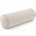 Nackenrolle 20 x 50 cm Beige mit strukturiertem Textilbezug - zylindrisches Stützkissen