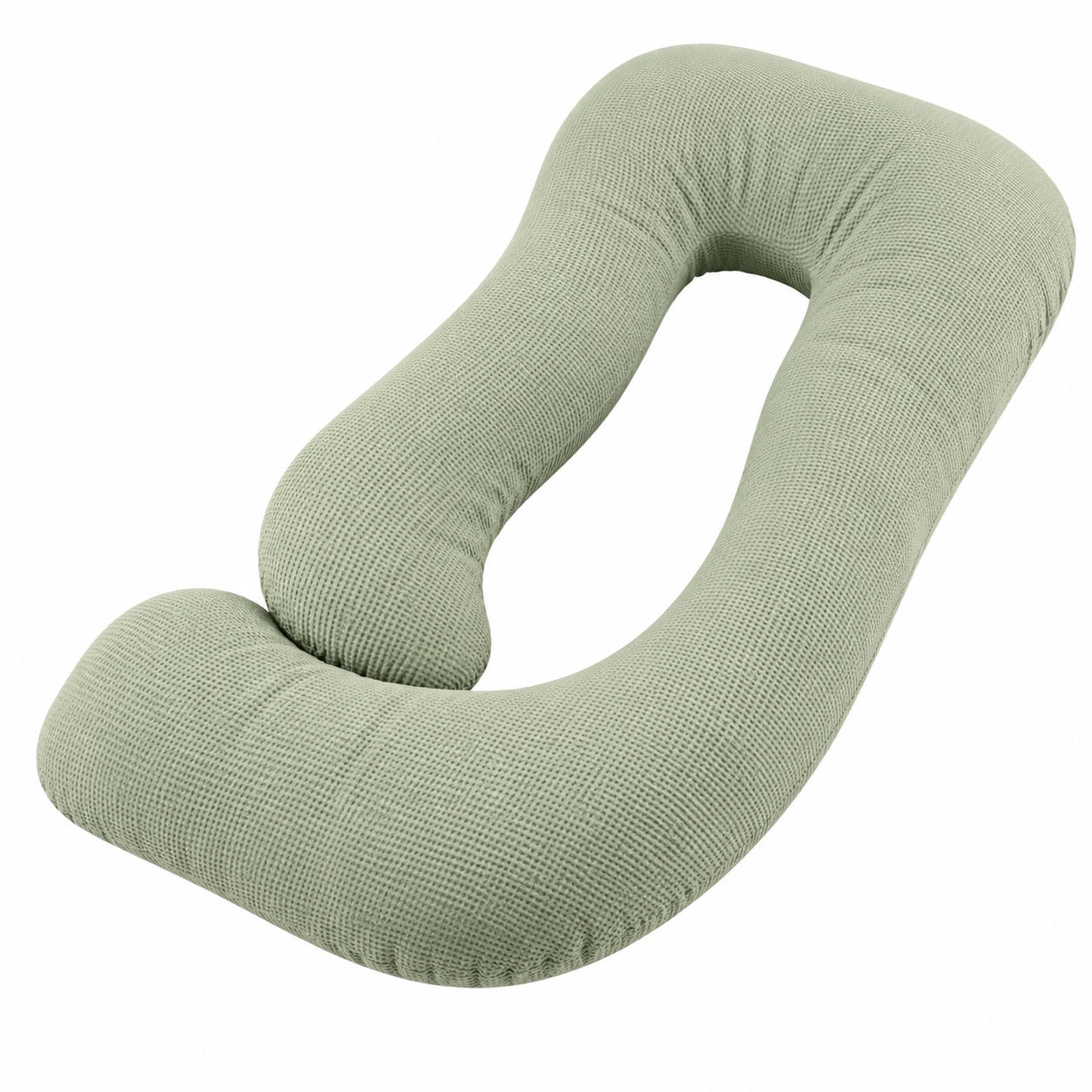 Schwangerschaftskissen U-Form 140 cm Textil Hellgrün für Seitenschläfer